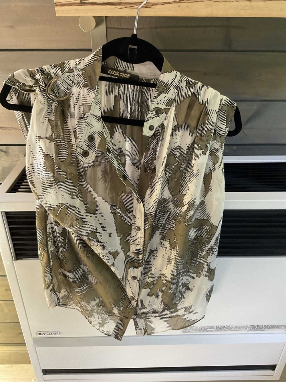 Roberto Cavalli Shirt 100% Silk Women Size S